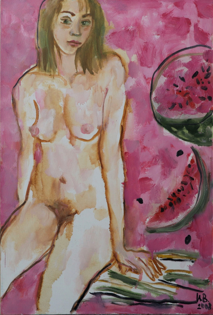 18. Арбузные семечки. 2008. Холст, масло. 89,5×60.jpg