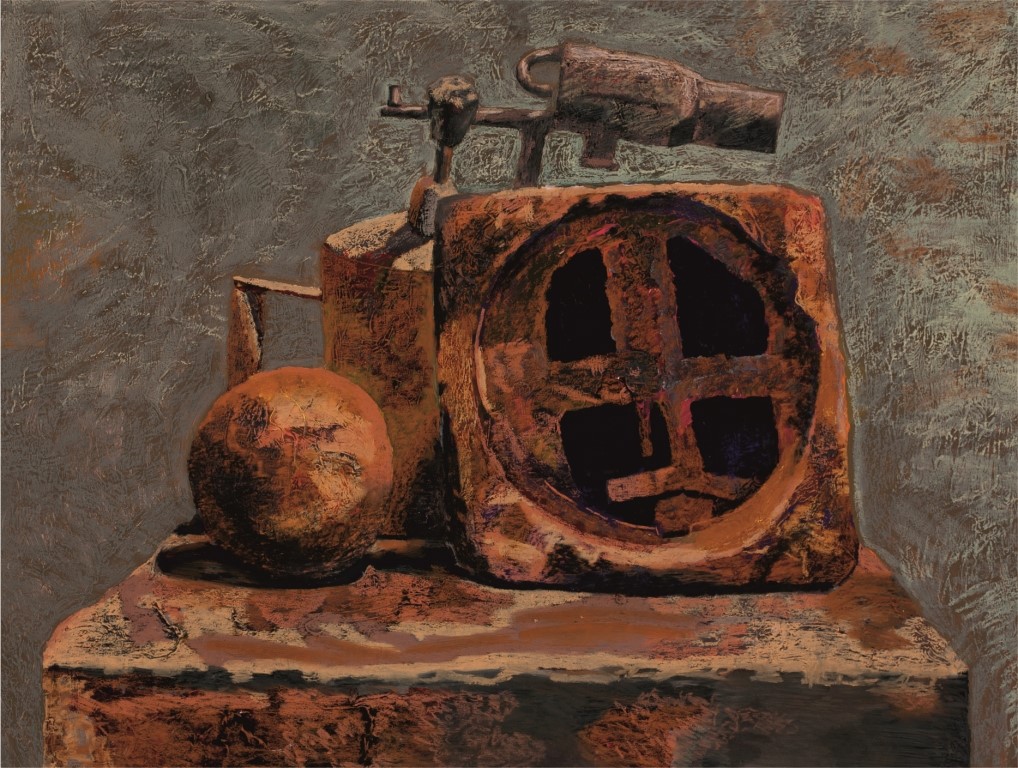 5-5. Ржавый натюрморт. 2013. Б., акр., пастель. 60×80.jpg