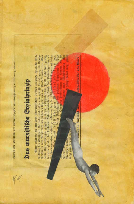 6-3. Социальный принцип марксизма. Коллаж, картон. 23,2×15,5 (№ 821).jpg