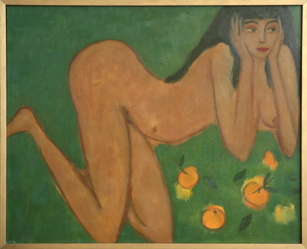 15. Женщина и мандарины. 2008. Холст, масло. 79×99.jpg