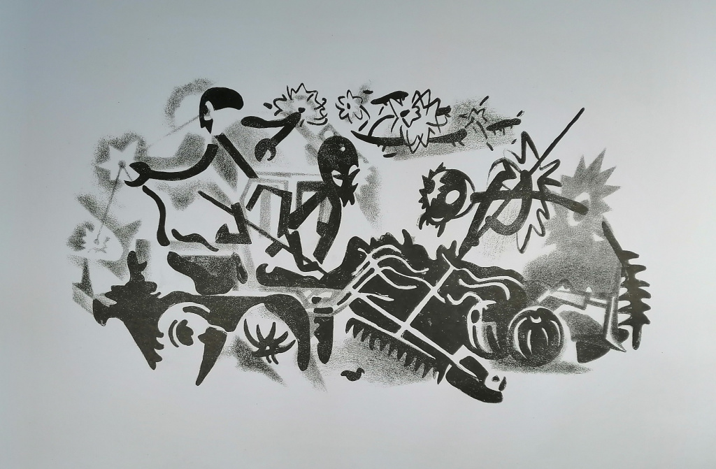 9-3. Трансформация автогрейдера III. 2023. Литография. 20×32.jpg