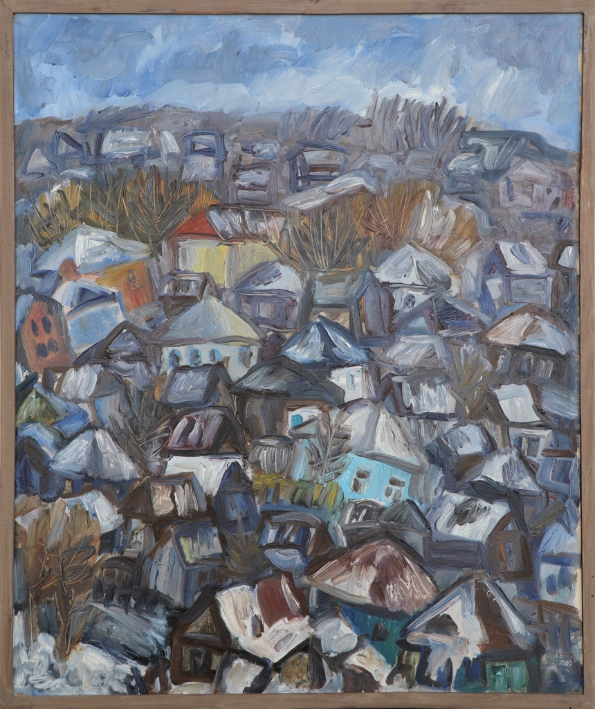 2. Дождь в январе. 2002. Холст, масло. 82×75.jpg